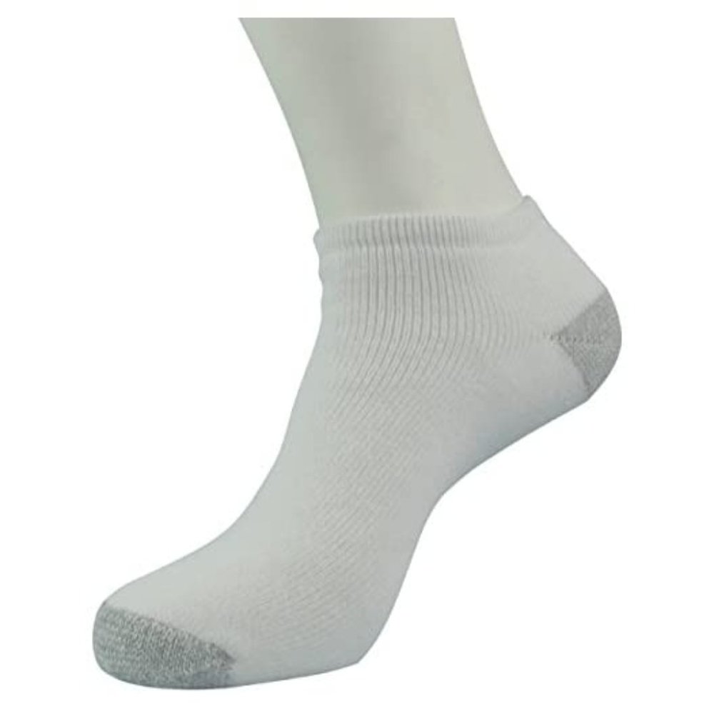 Men's 6 Pair Pack Low Cut Sport Socks White